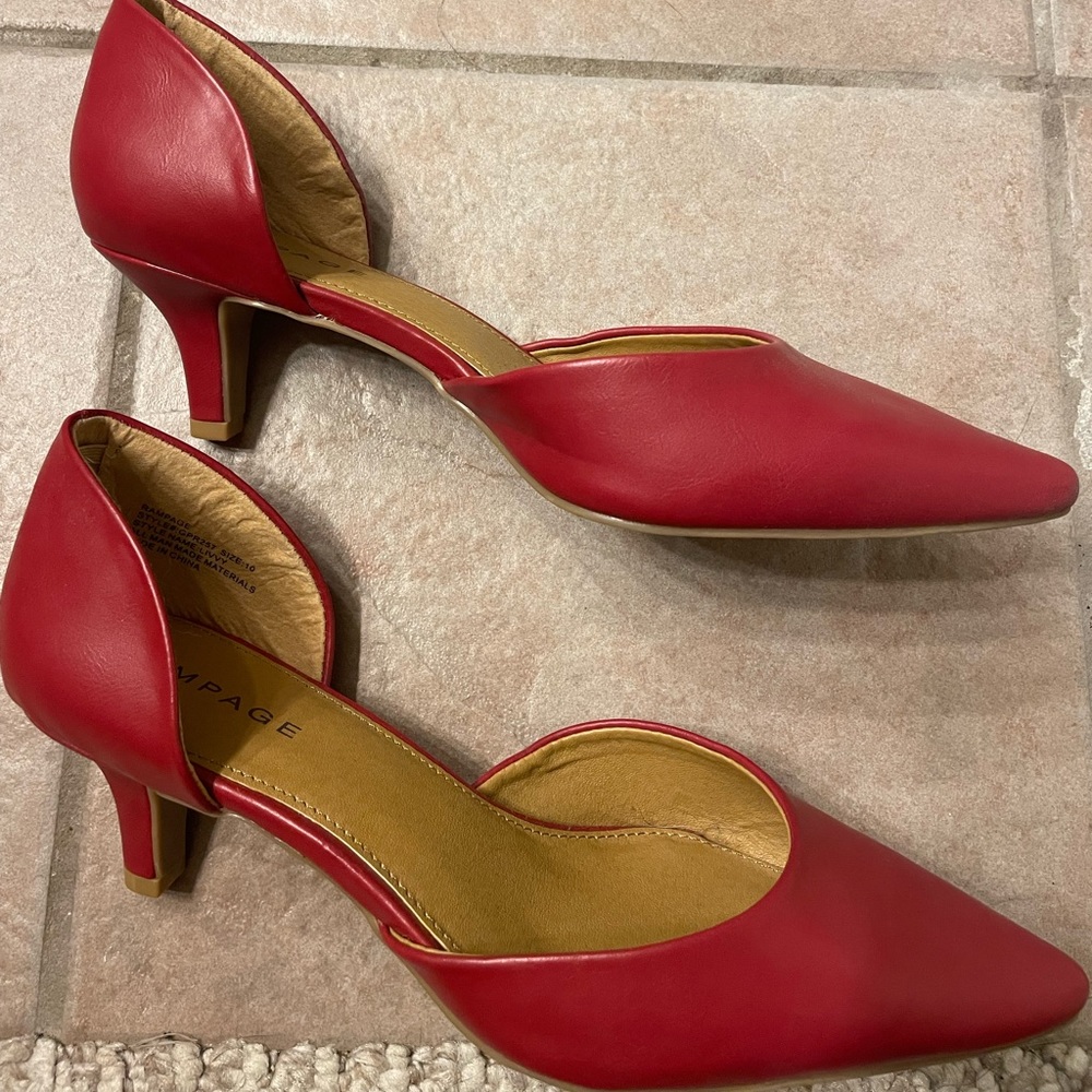 Red rampage heels